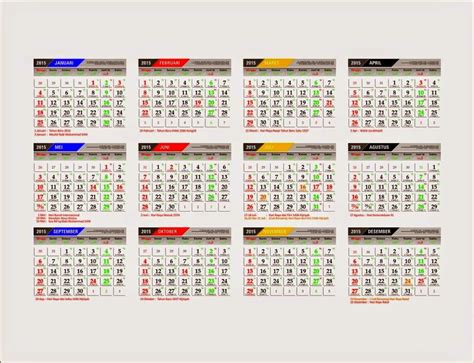 Kalender 2015 Jawa Dan Hijriyah