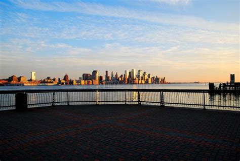 Hoboken Waterfront Stock Image Image Of Jogging Manhattan 37027933