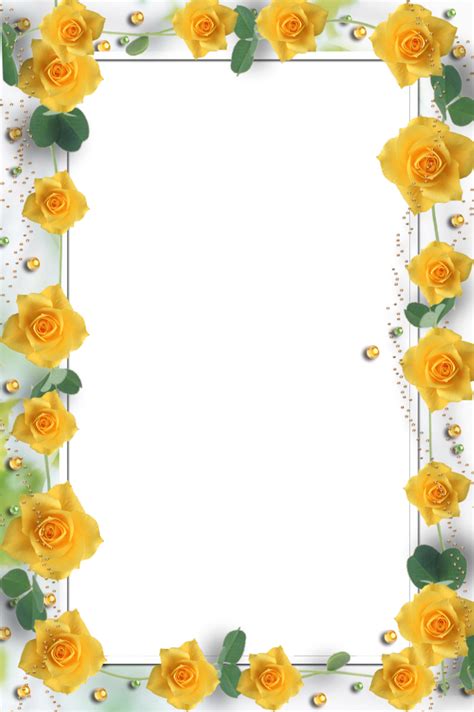 Forgetmenot Yellow Roses Frames
