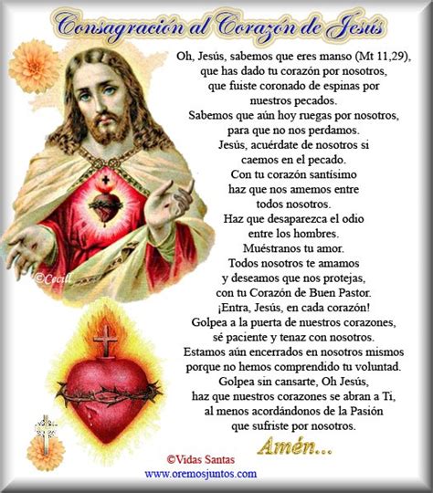 Rincón De La Oración Estampas Oraciones Del Sagrado Corazón De Jesús