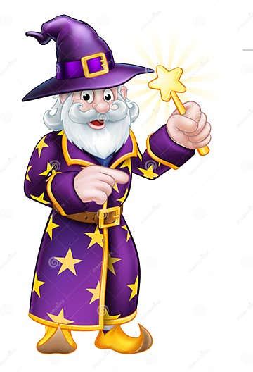 Cartoon Pointing Wizard Stock Vector Illustration Of Character 76399896