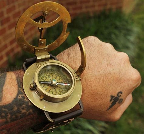 navitron steampunk wrist compass and sundial relives the romance of victorian era three arts
