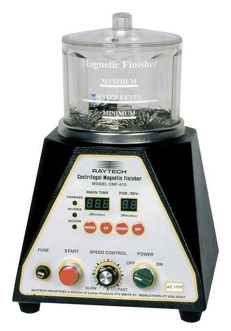 Raytech 100 G Centrifugal Magnetic Finisher 4 In Bowl Dia 4 12 In