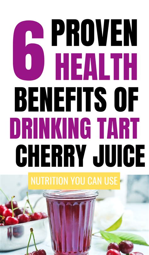 The Surprising Health Benefits Of Tart Cherry Juice Tart Cherry Juice