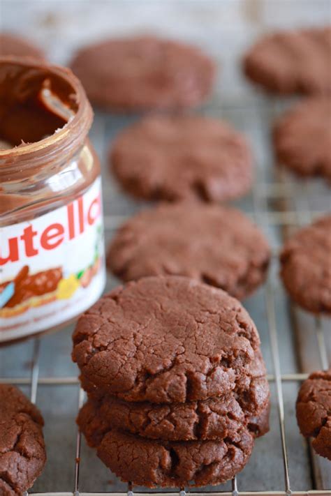3 Ingredient Nutella Cookies Gemmas Bigger Bolder Baking