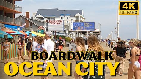 【4k】ocean City Boardwalk Maryland 4k Video Usa Youtube