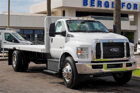 2019 Ford F 650 Xl Flatbed Truck Scelzi Flatbed Platform Body For