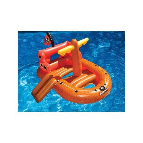 Swimline 62 Inflatable Galleon Raider Pirate Ship Floating Toy