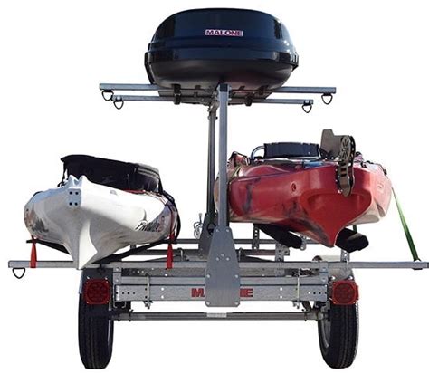 Malone Auto Racks Microsport Lowbed 2 Boat Trailer W2nd Tier Mpg464
