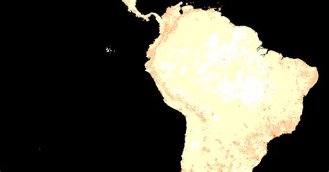 Latin America And Geovis Population Density Central And South America