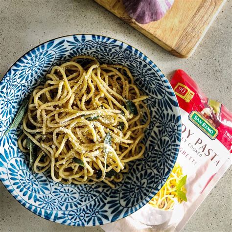 Ready Pasta Spaghetti With Burnt Butter And Sage San Remo