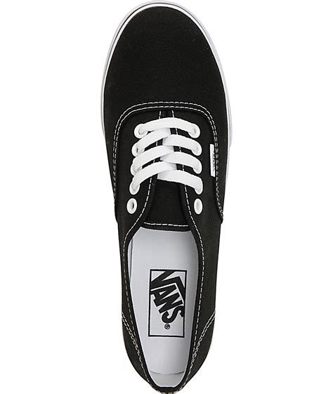 Vans Authentic Lo Pro Black Shoes Zumiez