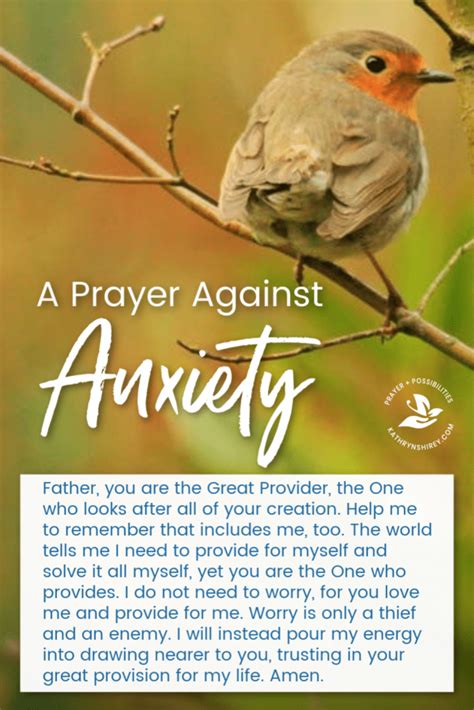 Daily Prayer Against Anxiety Prayer And Possibilities