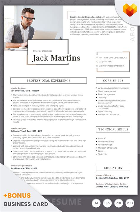 Check spelling or type a new query. Modèle de CV #66437 pour site de design intérieur