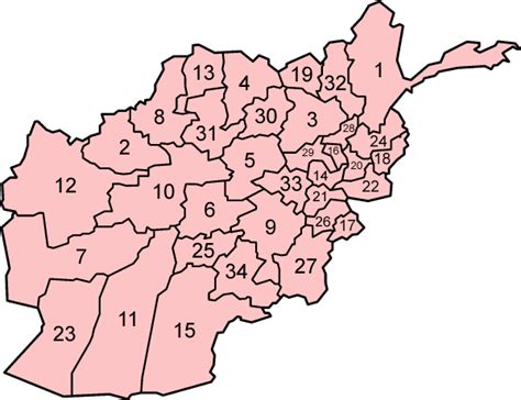 Provincies Van Afghanistan Wikipedia