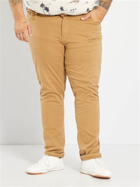 Pantalon Slim L Beige Kiabi