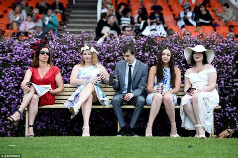 Racegoers Flaunt Fascinators At The Geelong Cup Melbourne Daily Mail Online