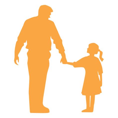 Father And Daughter Silhouette Transparent Png And Svg Vector File