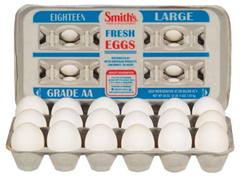 Smiths Large White Eggs 18 Ct Qfc
