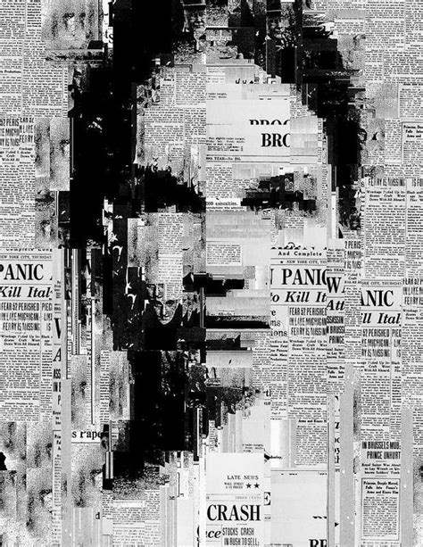 Sergio Albiac Newspaper Art Generative Art Newspaper Collage