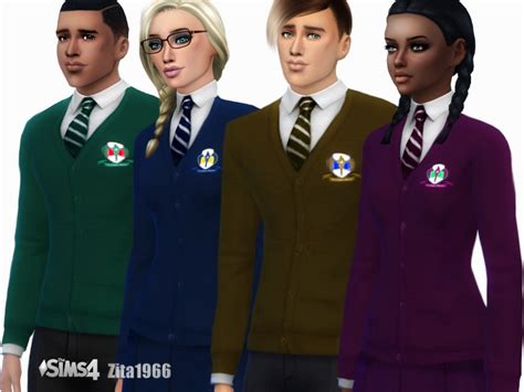 The Sims Resource Teen School Uniform