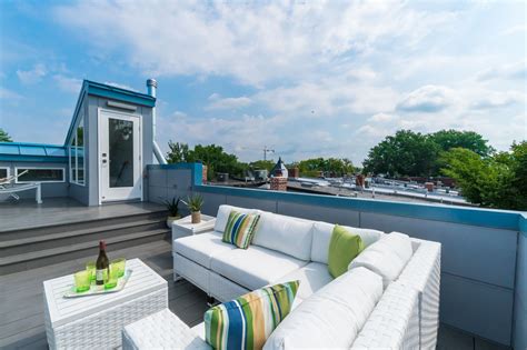 Roof Deck On A Capitol Hill Historic Row House As Per Historic Rule