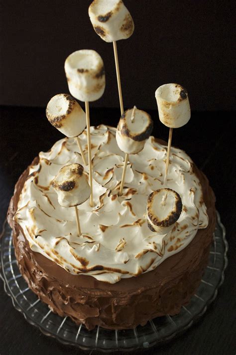 Smores Cake— With Sparkler Candles This Fluffy Frosting Is So