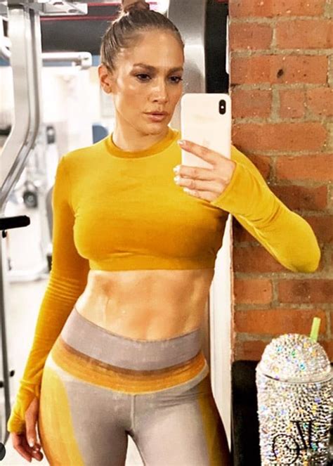 Jennifer Lopez 50 Shows Off Her Insane Abs In Sweaty Crop Top Post