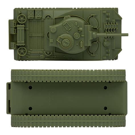 Bmc Sherman Tank Plastic Toy Od Green Ww2 132 Scale Military Bmc Toys