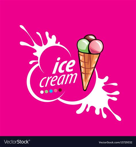 Logo Ice Cream Royalty Free Vector Image Vectorstock