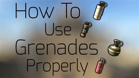 Csgo How To Use Grenades Youtube