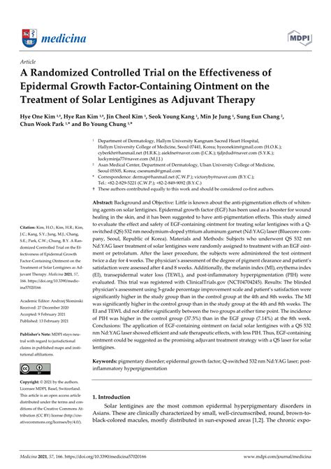 Pdf A Randomized Controlled Trial On The Effectiveness Of Epidermal