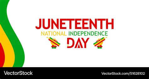 Juneteenth National Independence Day Stunning Vector Image