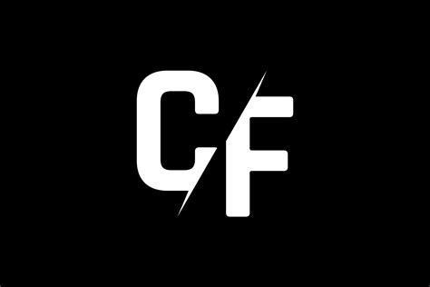 Monogram CF Logo Graphic By Greenlines Studios Creative Fabrica