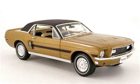 Miniature Ford Mustang 1968 118 Greenlight 1968 Gt Ornoire High