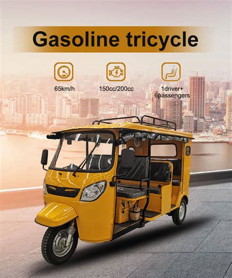 150cc 60kmh Open With Cabin Auto Rickshaw Tricycle Passenger Motorcyclekeketuk Tuk Best Sale