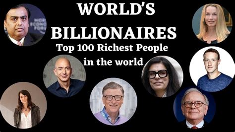 Do you know who the richest person in malaysia is? Top 100 Richest People in the world in 2020 || World ...