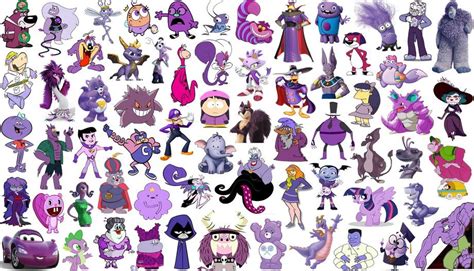 Click The Purple Cartoon Characters Quiz By Ddd62291