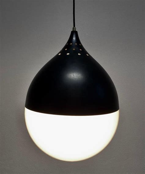 Large Stilnovo Ball Pendant Lamp Opal Glass Circa 1950 At 1stdibs