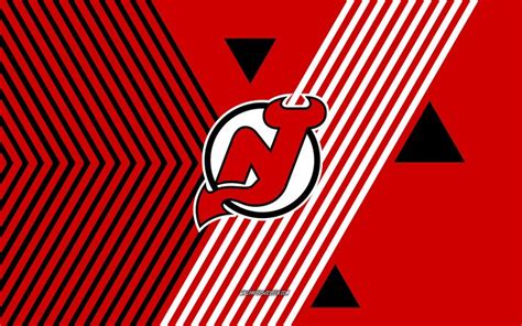 Descargar Logotipo De Los Diablos De Nueva Jersey 4k Equipo De Hockey