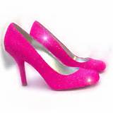 Pictures of Hot Pink Low Heels