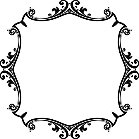 Decorative Ornamental Flourish Frame Aggrandized 5 Icons PNG Free PNG