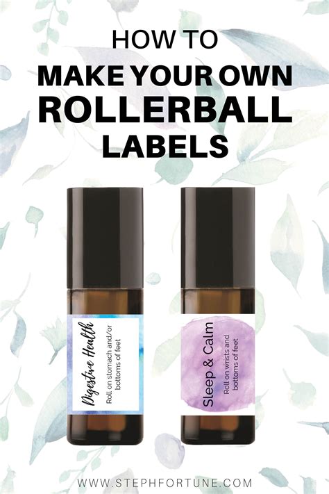How To Make Your Own Diy Essential Oil Rollerball Labels Essential