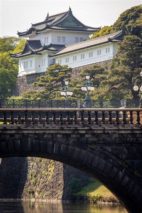 Seimon Ishibashi Bridge And The Imperial Palace In Tokyo Japan Stock