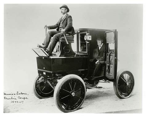 1896 Morris Salem Electric Coupe Photograph 10x8