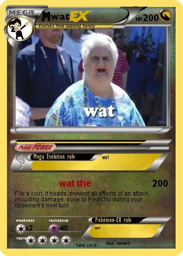 Pokémon Wat 140 140 Wat The My Pokemon Card