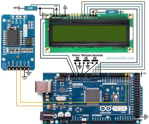 Arduino With Ds Real Time Clock Microcontroller Based Projects