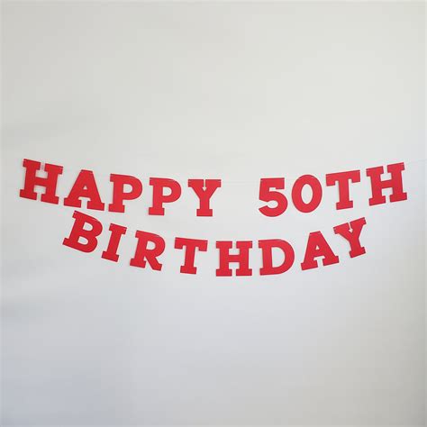 50th Birthday Banner Clip Art
