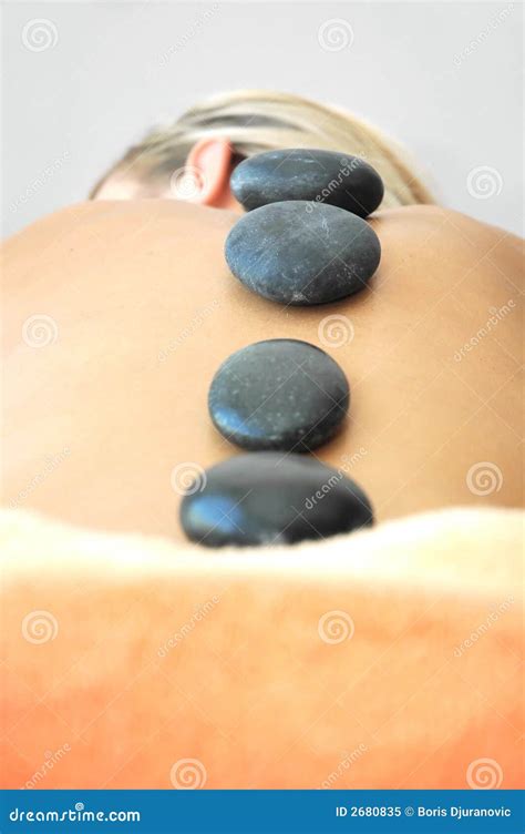 Hot Stones Massage Stock Image Image Of Steam Woman 2680835