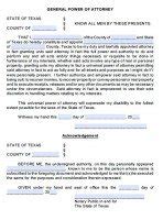 Free Texas Power Of Attorney Forms PDF Templates